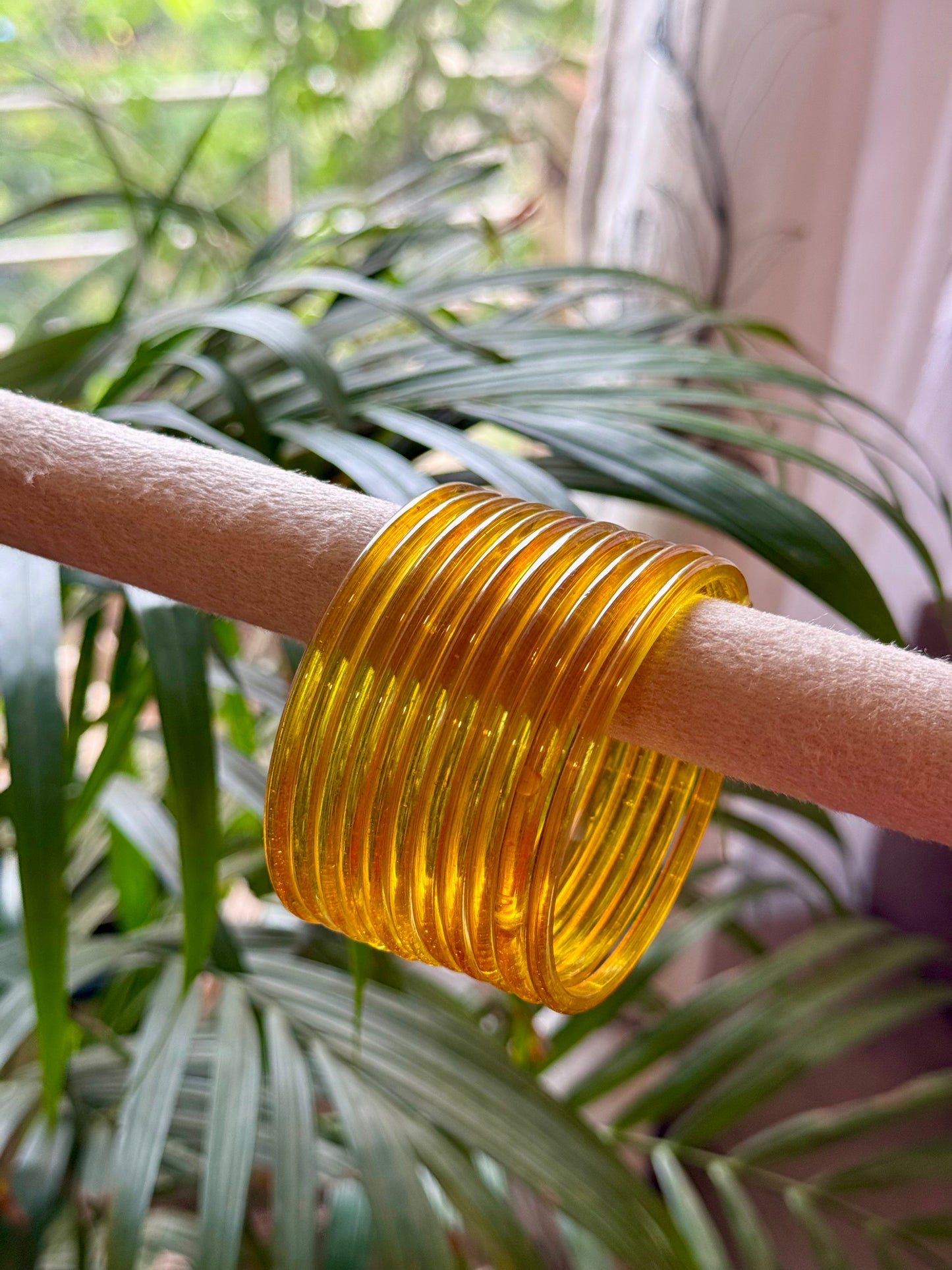 Golden Yellow jelly Bangles
