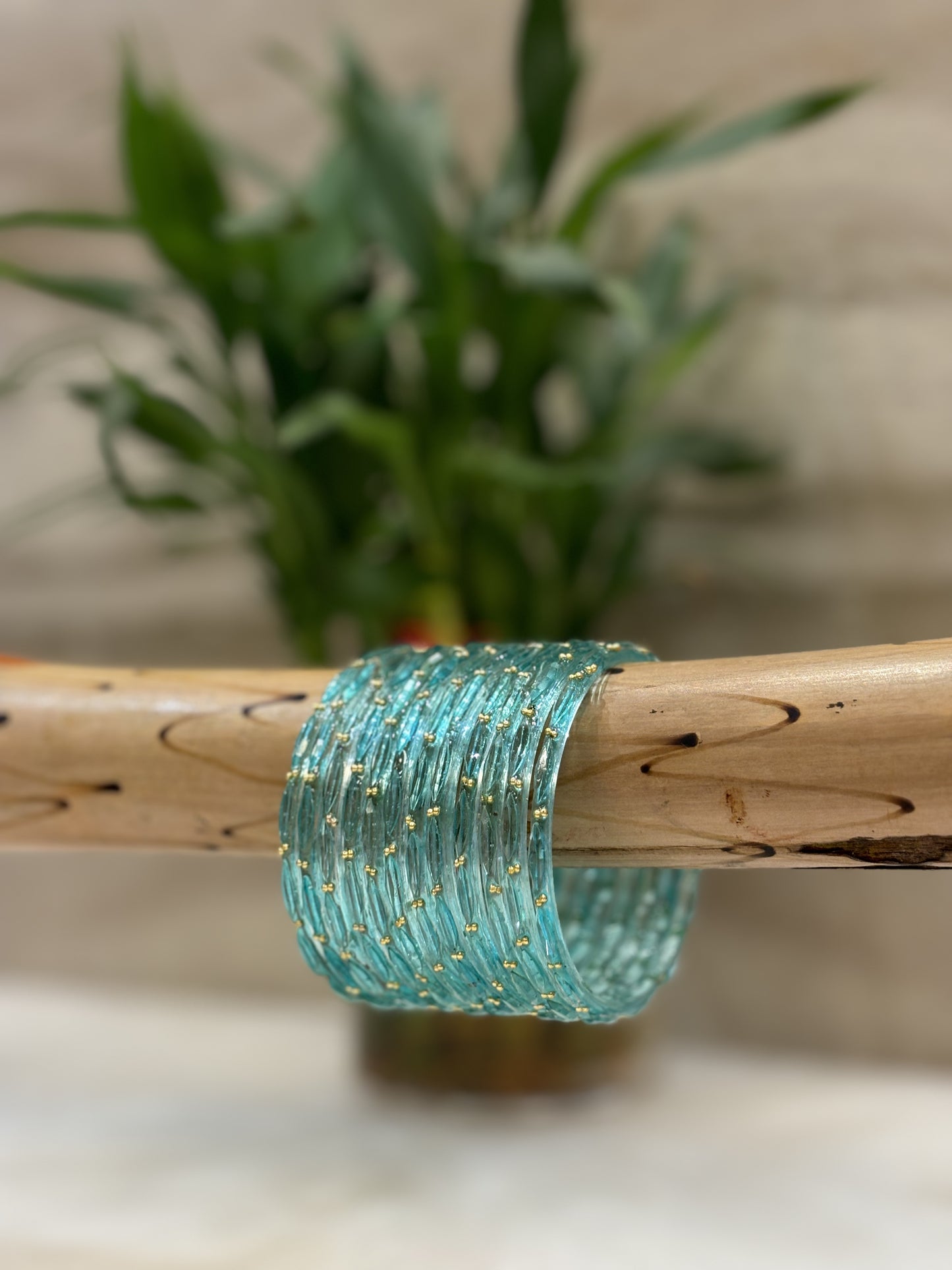 Raindrop Turquoise Bangles