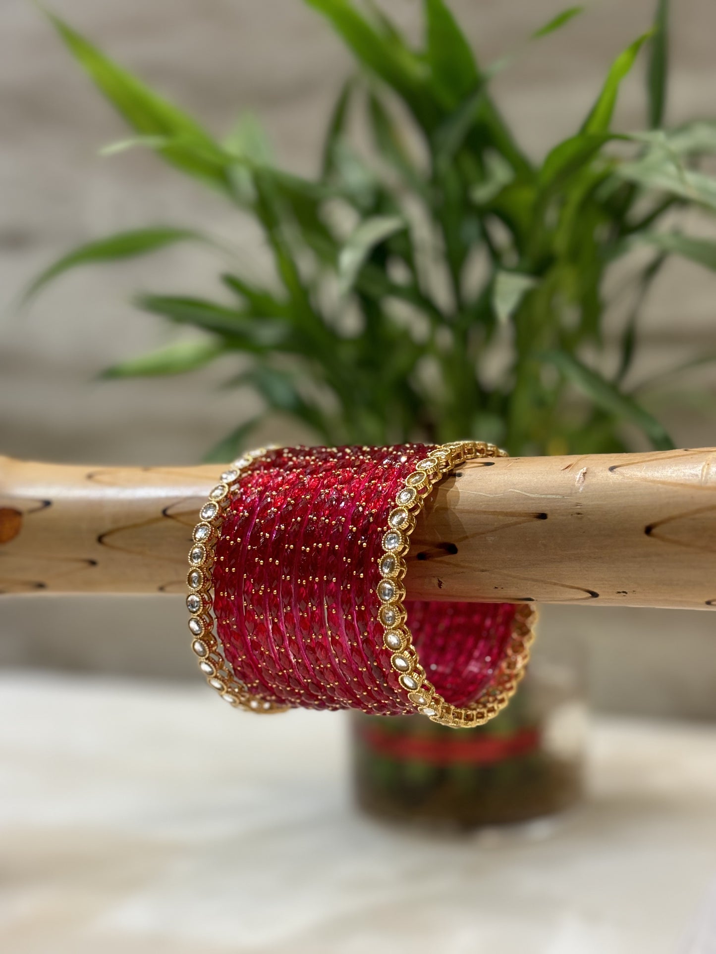 Raindrop Ruby Bangles