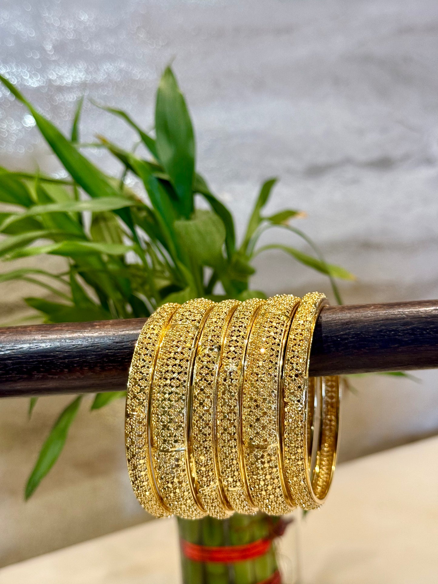 Aaradhya Gold Kada-Bangle Set