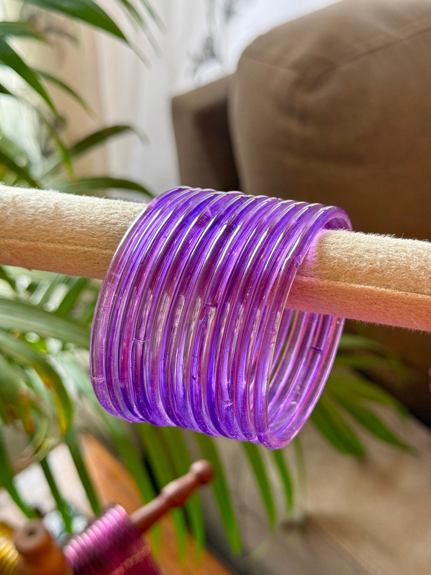 Purple Jelly Bangles
