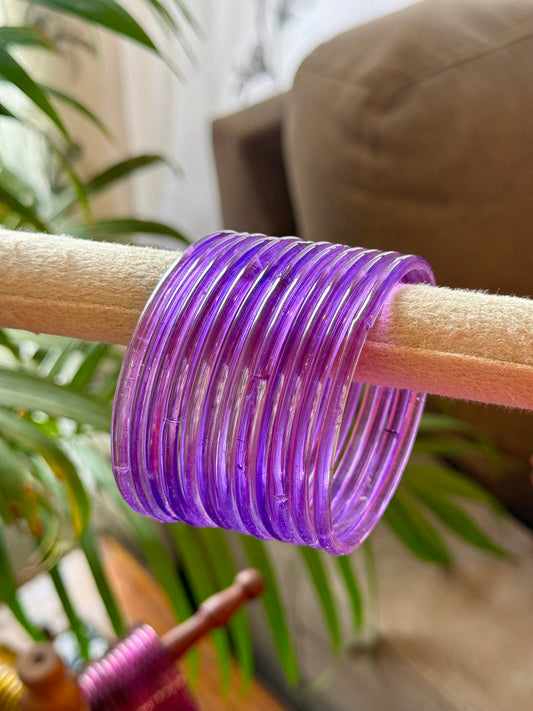 Purple Jelly Bangles