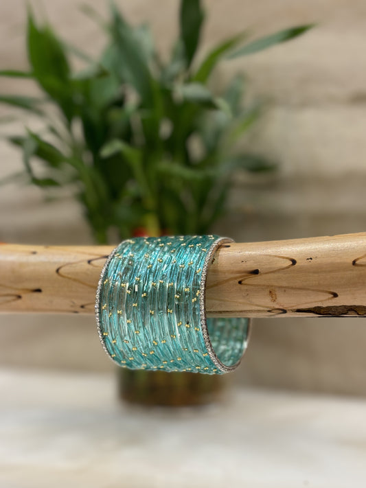 Raindrop Turquoise Bangles