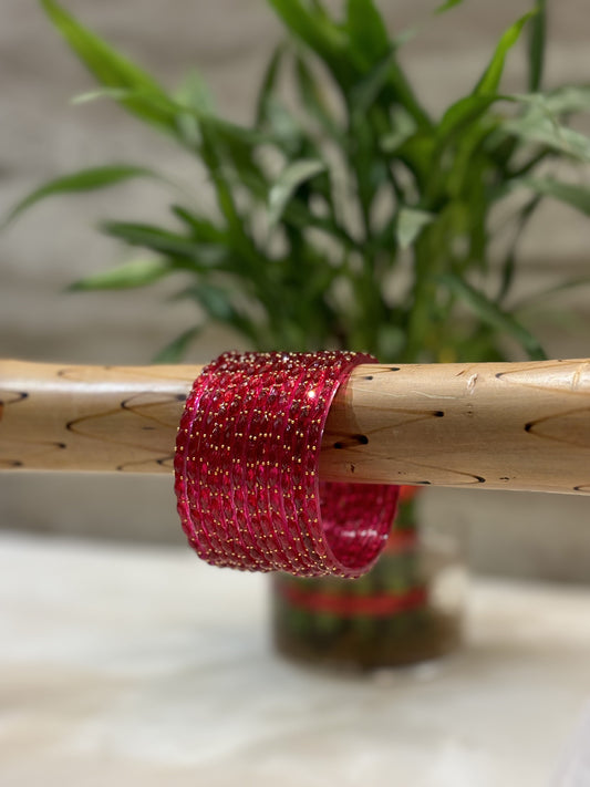 Raindrop Ruby Bangles