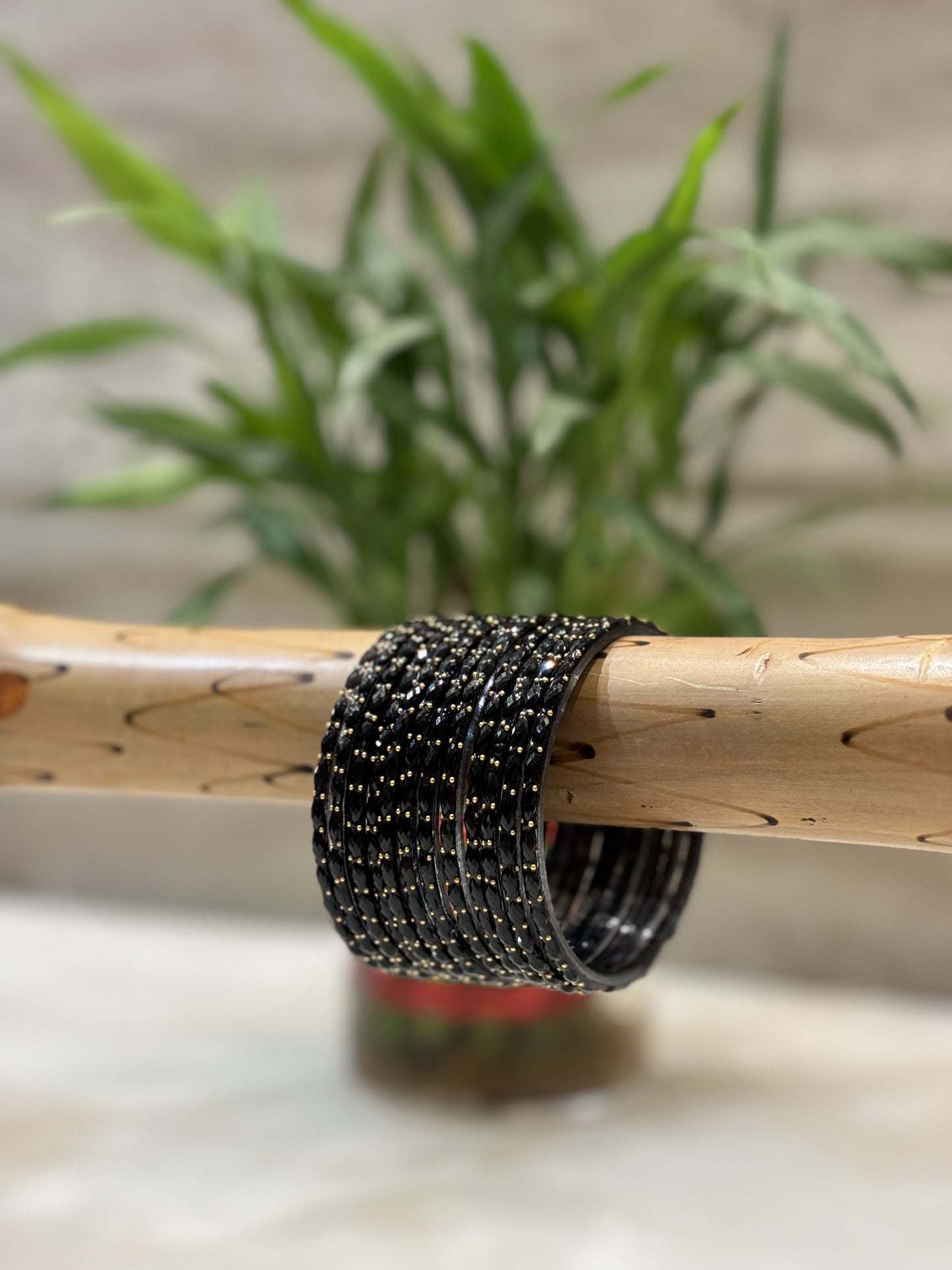 Raindrop Noir Bangles