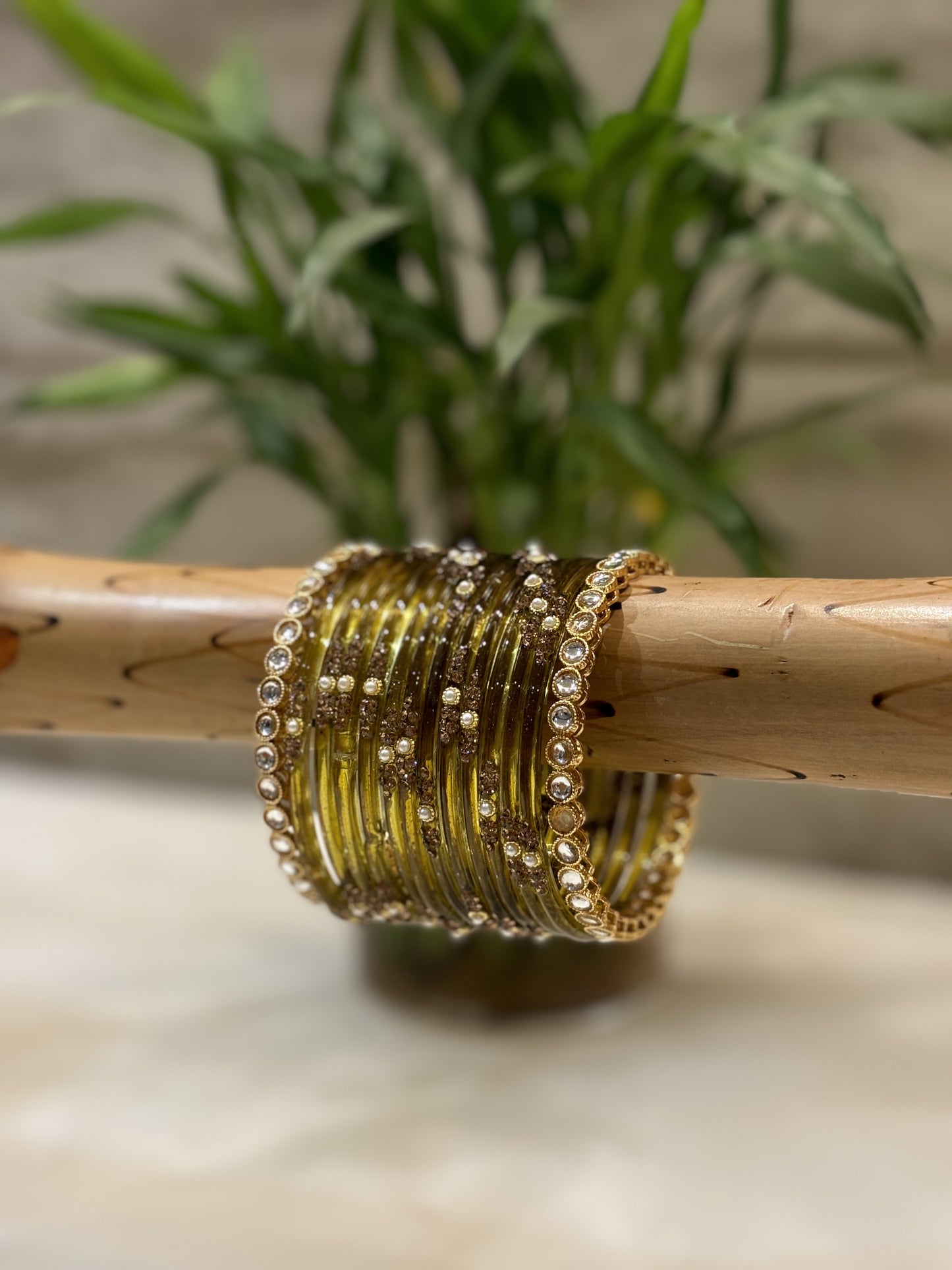 Saraswati Mehendi Glow Bangles