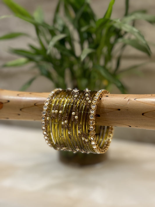 Saraswati Mehendi Glow Bangles