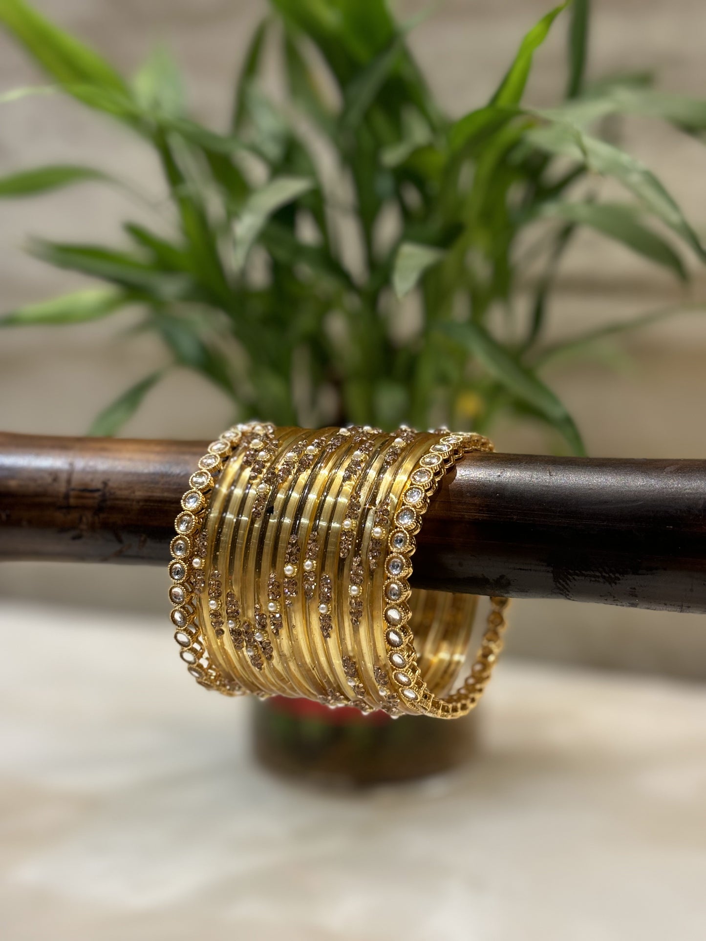 Saraswati Golden Radiance Bangles