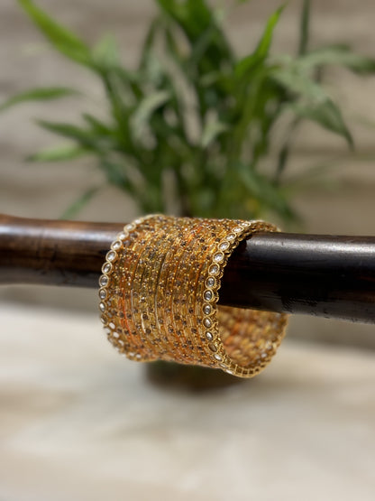 Diamond Cut Mango Bangles