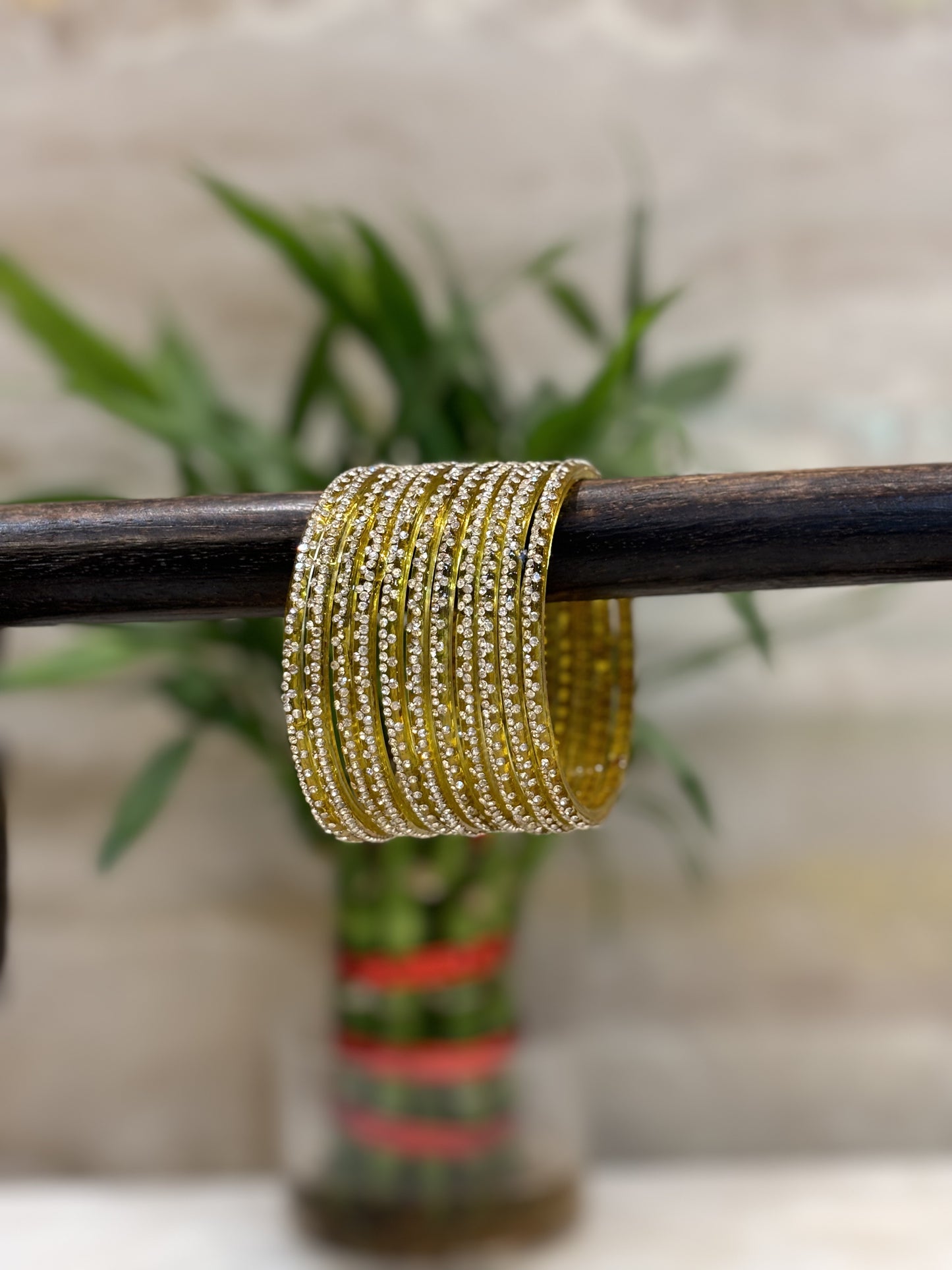 Nayantara Golden Bangles