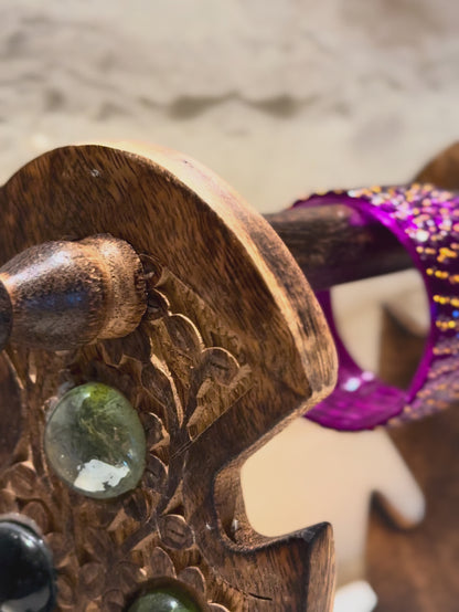 Raindrop Purple Bangles